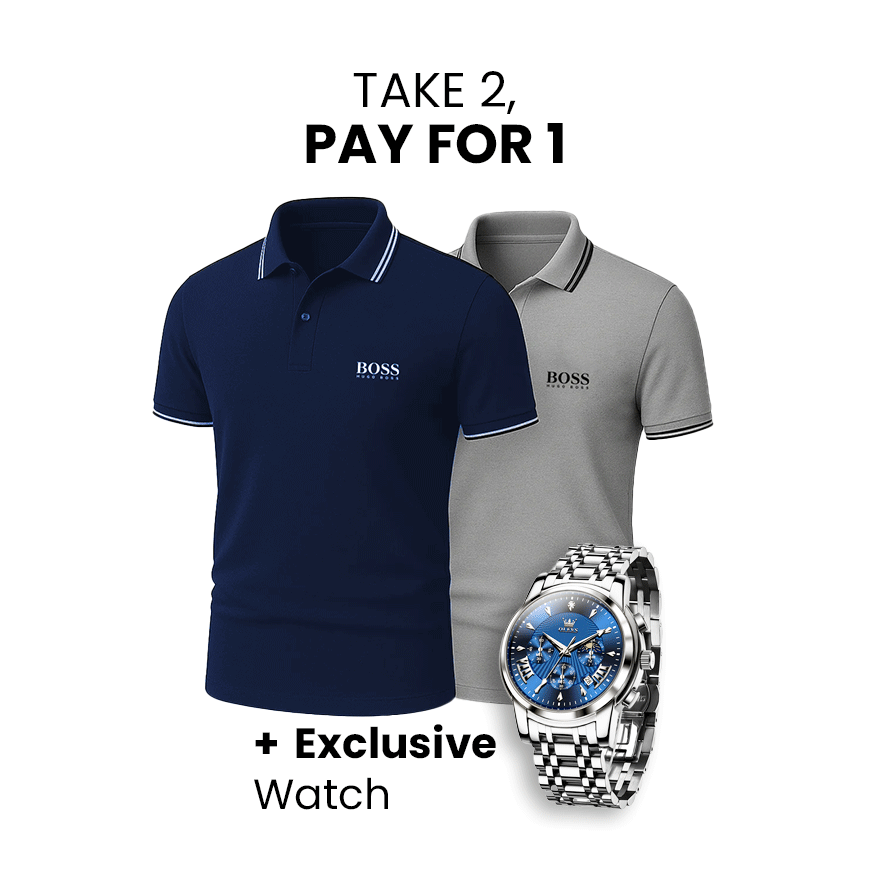 [2 Kaufen, 1 Bezahlen] 2er-Pack Premiere Polo-Shirts