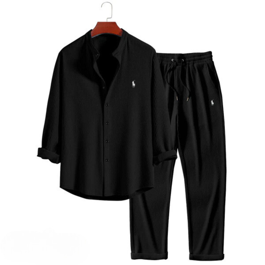 [2 ERHALTEN, 1 BEZAHLEN] Premium Herren-Set Schwarz
